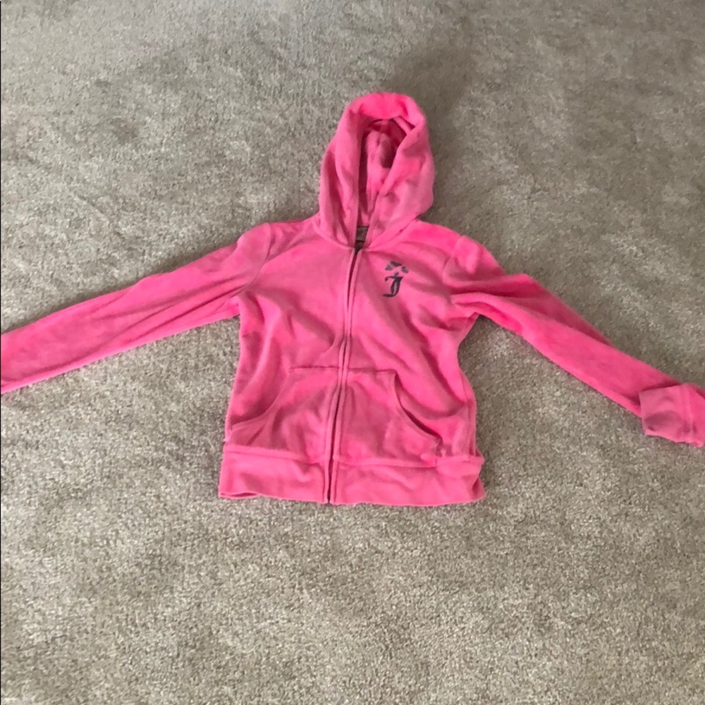 Pink Juicy zip up sweater